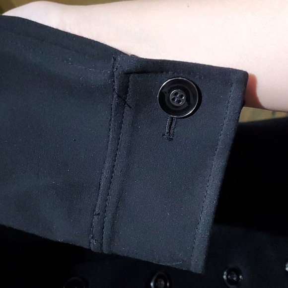 CARLISLE BLACK BLAZER SIZE 4 CASUAL SPORT PREPPY MINIMALIST - Picture 3 of 7